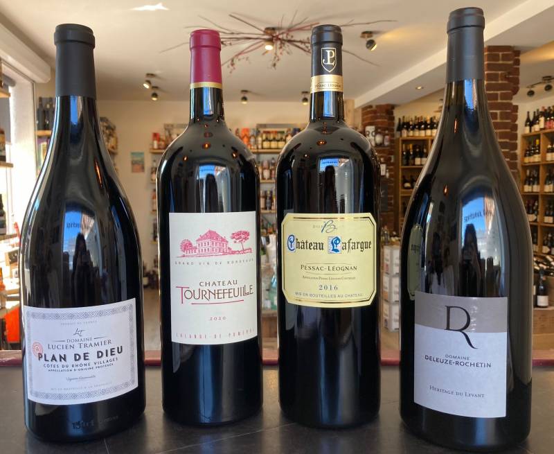 Où trouver une sélection de magnums de vin rouge à Luneray proche de Saint Valery en Caux.